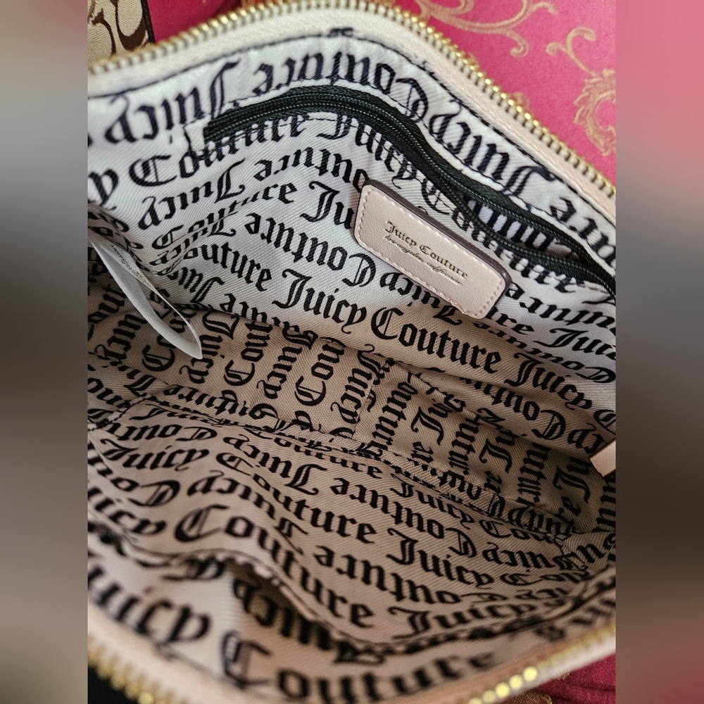 Juicy Couture y2k vintage Pale Pink and White Shoulder Bag - Picture 11 of 14